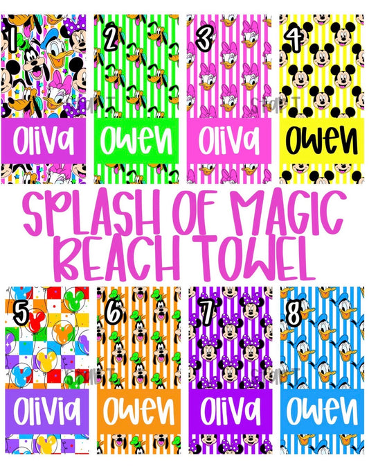 Splash of Magic Beach Towels