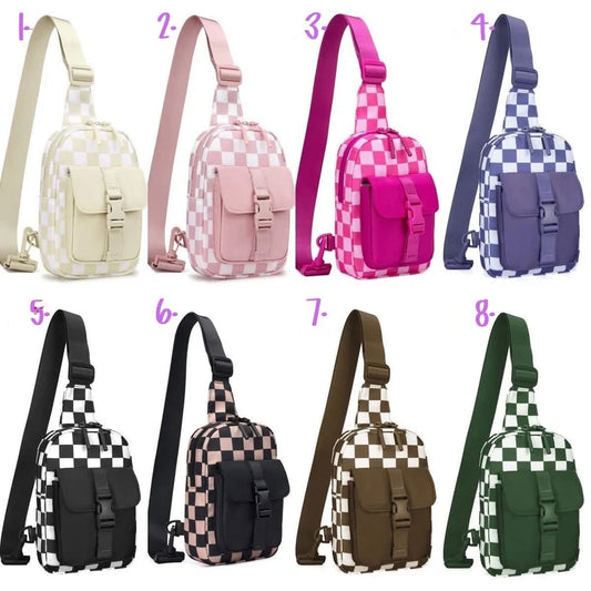 Checkered Sling Bag
