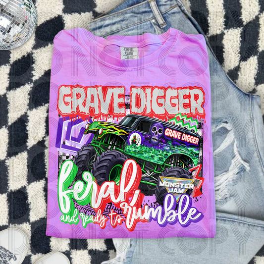Feral And Ready To Rumble 90s Monster Jam - ADULT