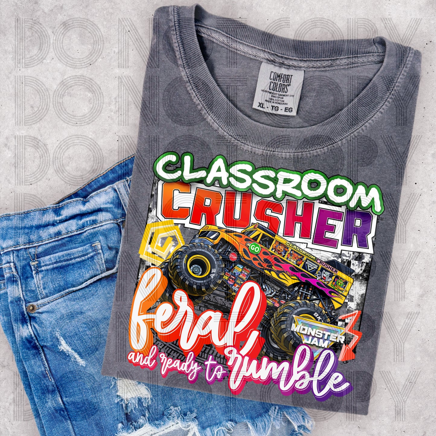 Feral And Ready To Rumble 90s Monster Jam - ADULT