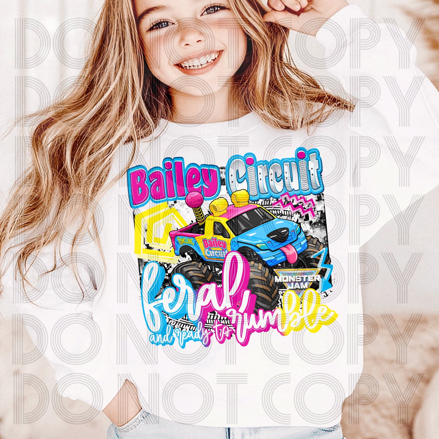 Feral And Ready To Rumble 90s Monster Jam - ADULT