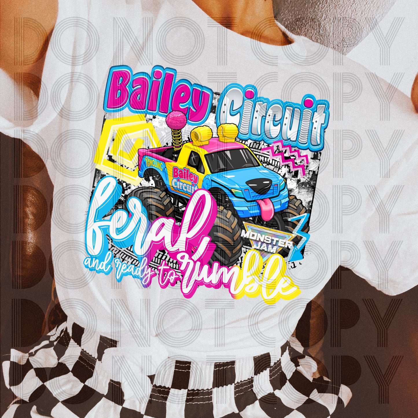 Feral And Ready To Rumble 90s Monster Jam - ADULT