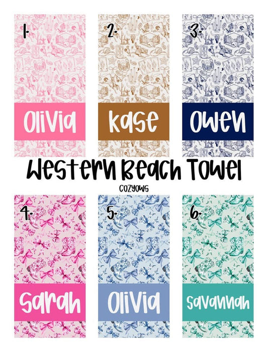 Western Beach Towel