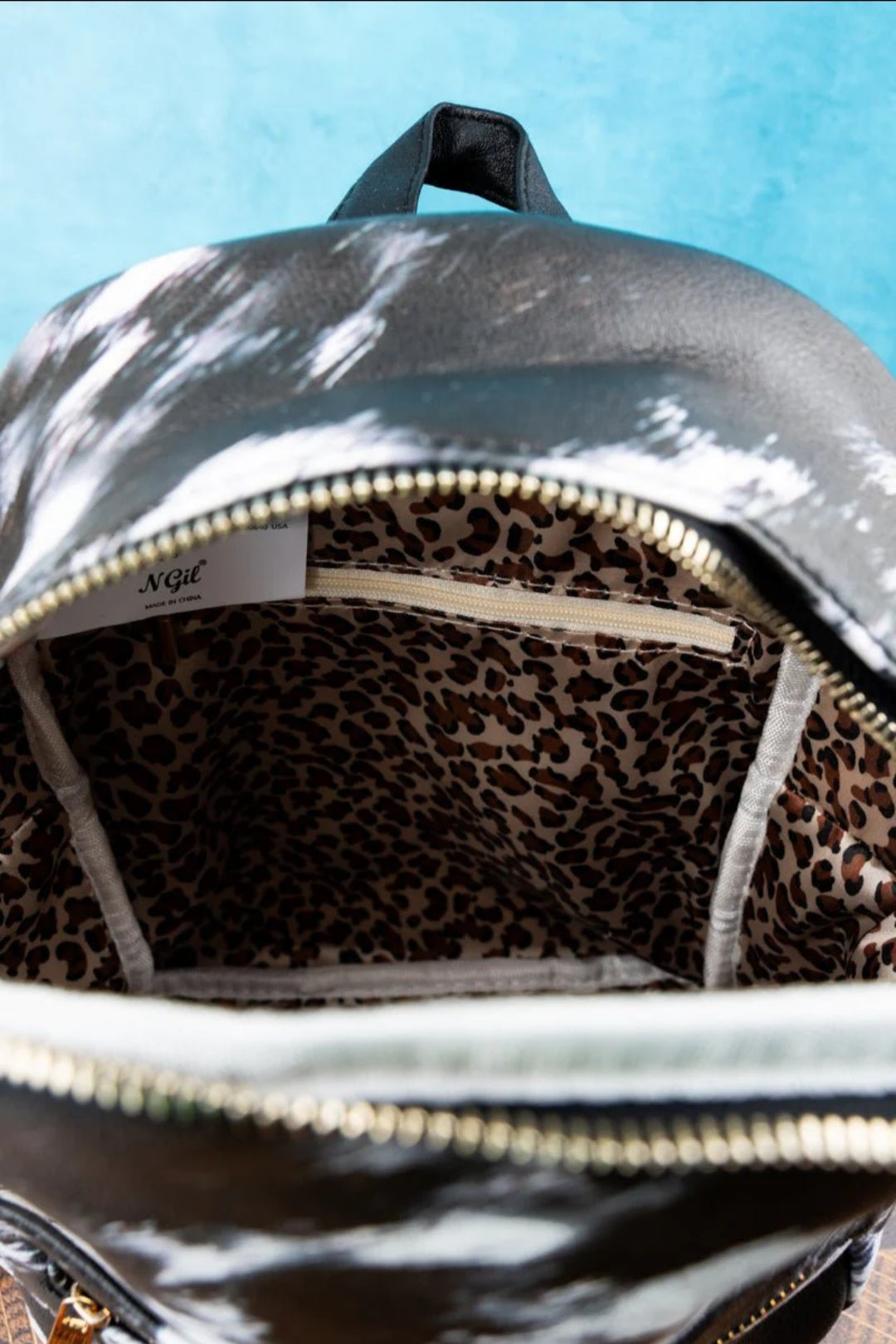 Cow-lifornia Dreaming Faux Leather Backpack