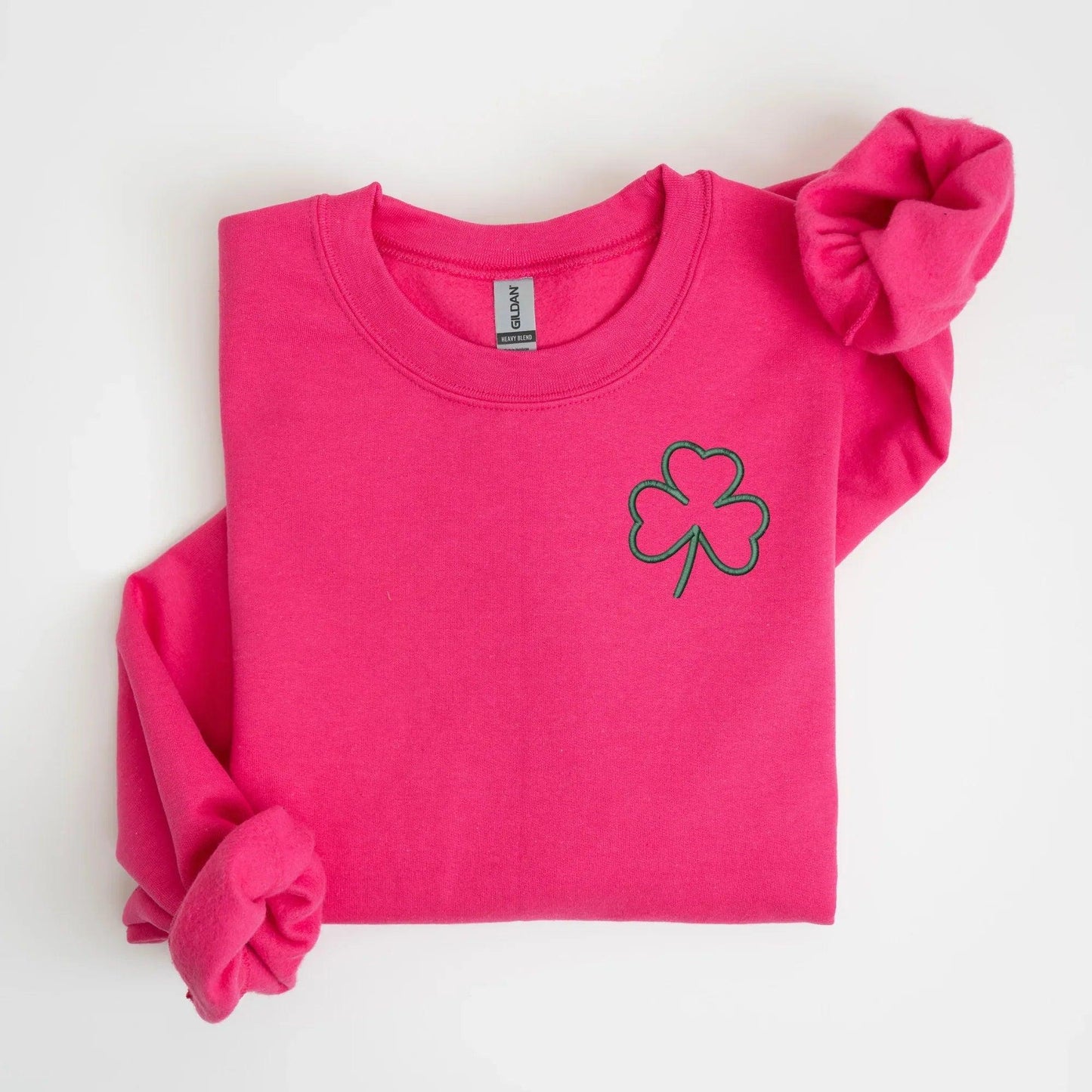 Embroidered Shamrock Sweatshirt | St. Patrick's Day Crewneck