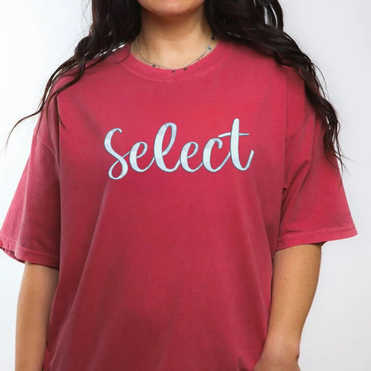 Select 3D Puff Embroidered CC Short Sleeve/Sweatshirt