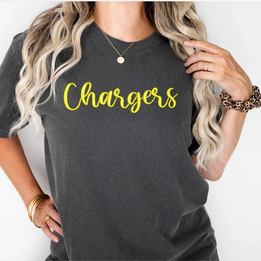 Chargers 3D Puff Embroidered Shirt