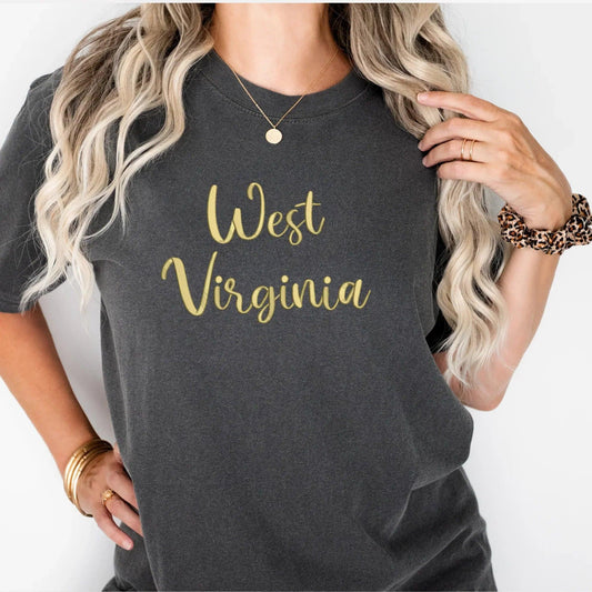West Virgina 3D Puff Embroidered Shirt