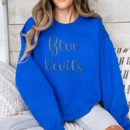 Blue Devils 3D Puff Embroidered Shirt
