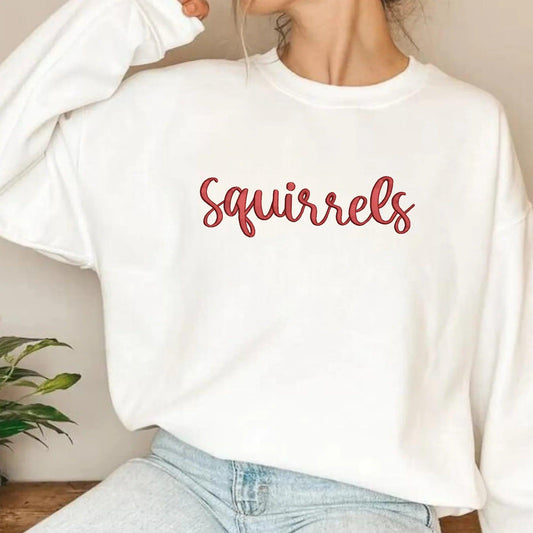 Squirrels 3D Puff Embroidered Shirt