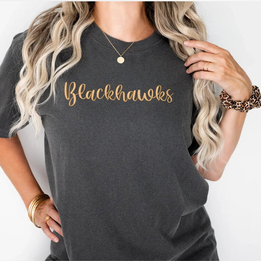 Blackhawks 3D Puff Embroidered Shirt