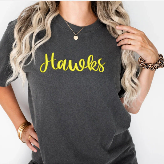 Hawks 3D Puff Embroidered Shirt