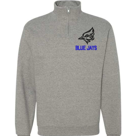 Blue Jays Embroidered Quarter Zip Fleece Sweatshirt