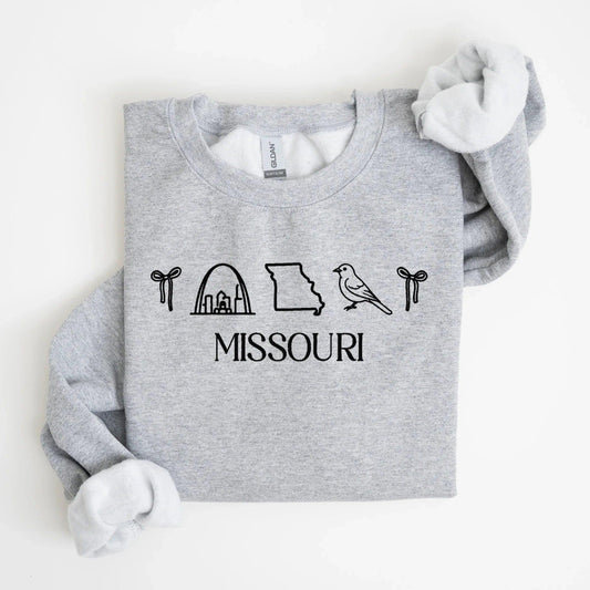Missouri Embroidered Sweatshirt - QUICK SHIP