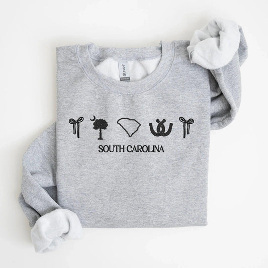 South Carolina Embroidered Sweatshirt - QUICK SHIP