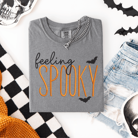 Feeling Spooky Embroidered Shirt