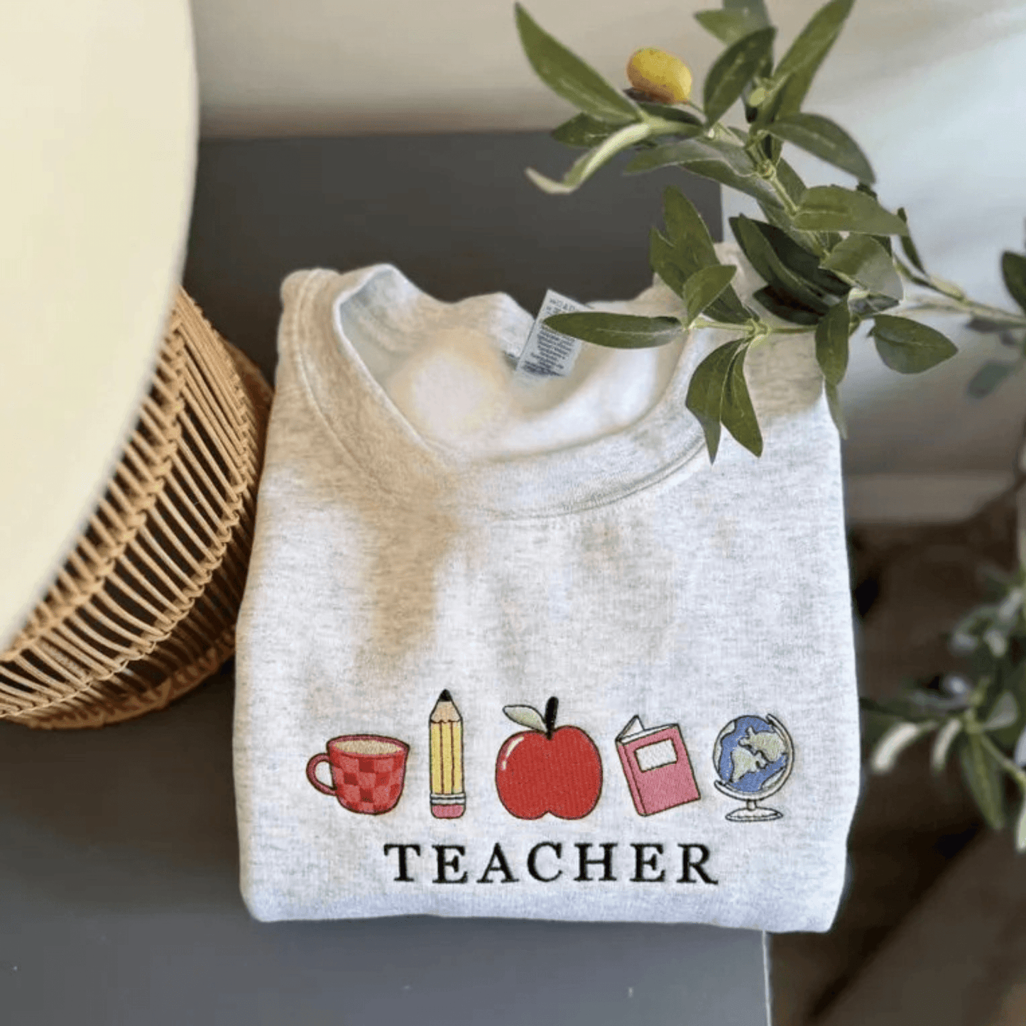 Teacher Icon Embroidered Short Sleeve Tee