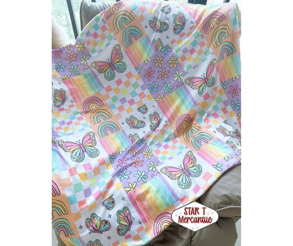 Cozy Cloud Sherpa Backed Blanket
