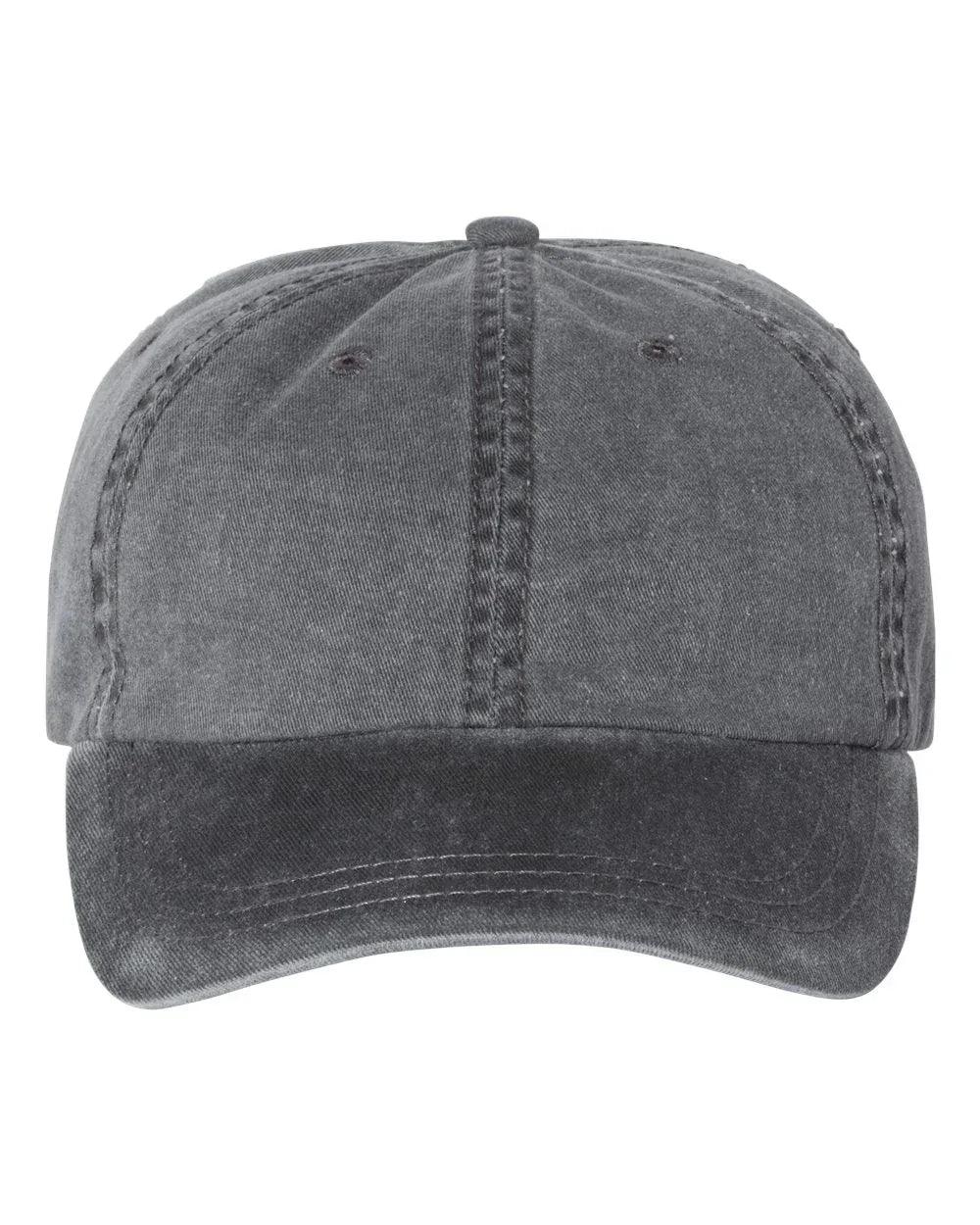 Embroidered Monogram Pigment-Dyed Twill Hat | Quick Ship