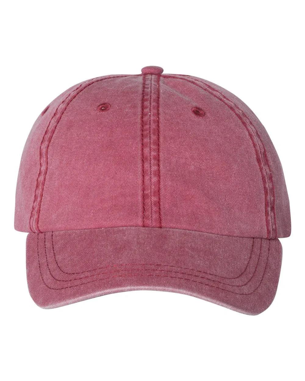 Embroidered Varsity Style Pigment-Dyed Twill Hat | Quick Ship