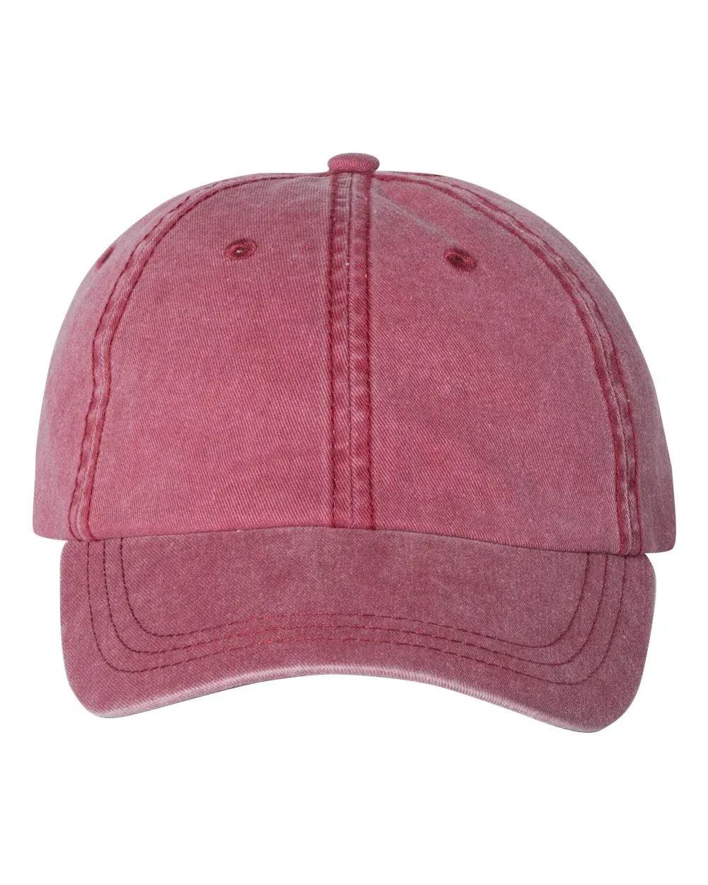 Embroidered Bean Stitch on Pigment-Dyed Twill Hat | Quick Ship