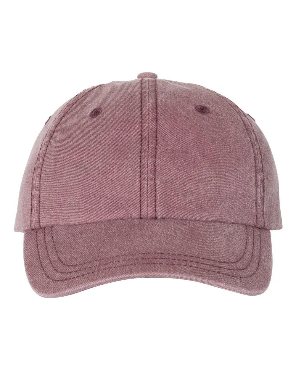 Embroidered Varsity Style Pigment-Dyed Twill Hat | Quick Ship
