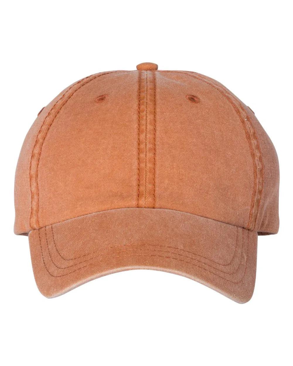Embroidered Varsity Style Pigment-Dyed Twill Hat | Quick Ship