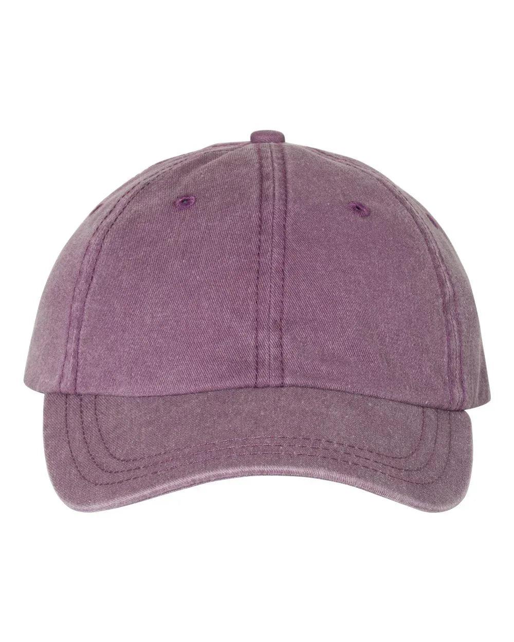 Embroidered Bean Stitch on Pigment-Dyed Twill Hat | Quick Ship