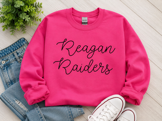 Embroidered School Spirit Sweatshirt | Custom Mascot, School Name & Team Apparel | Better Together Font