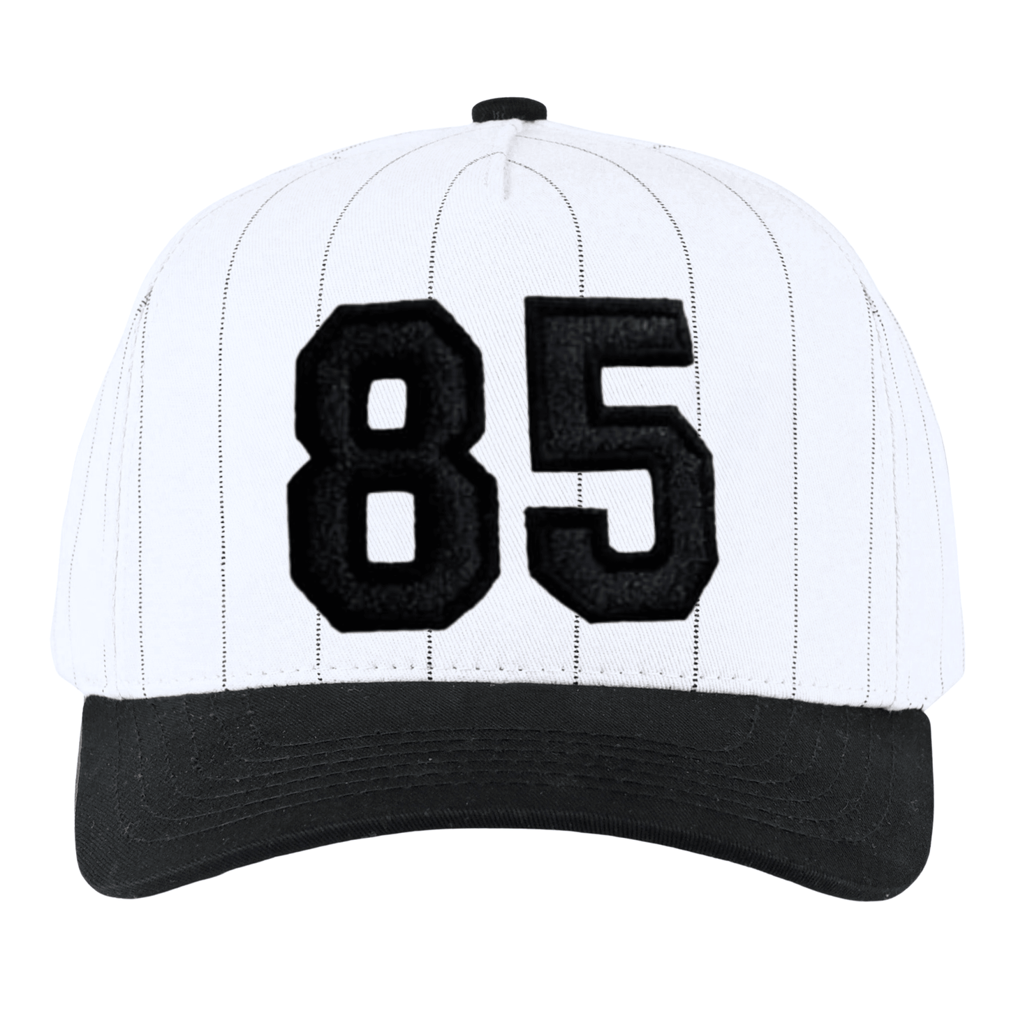 Collegiate Letter or Number Glitter HTV or Fabric Applique Embroidered Adjustable Baseball Pinstripe Trucker Hat