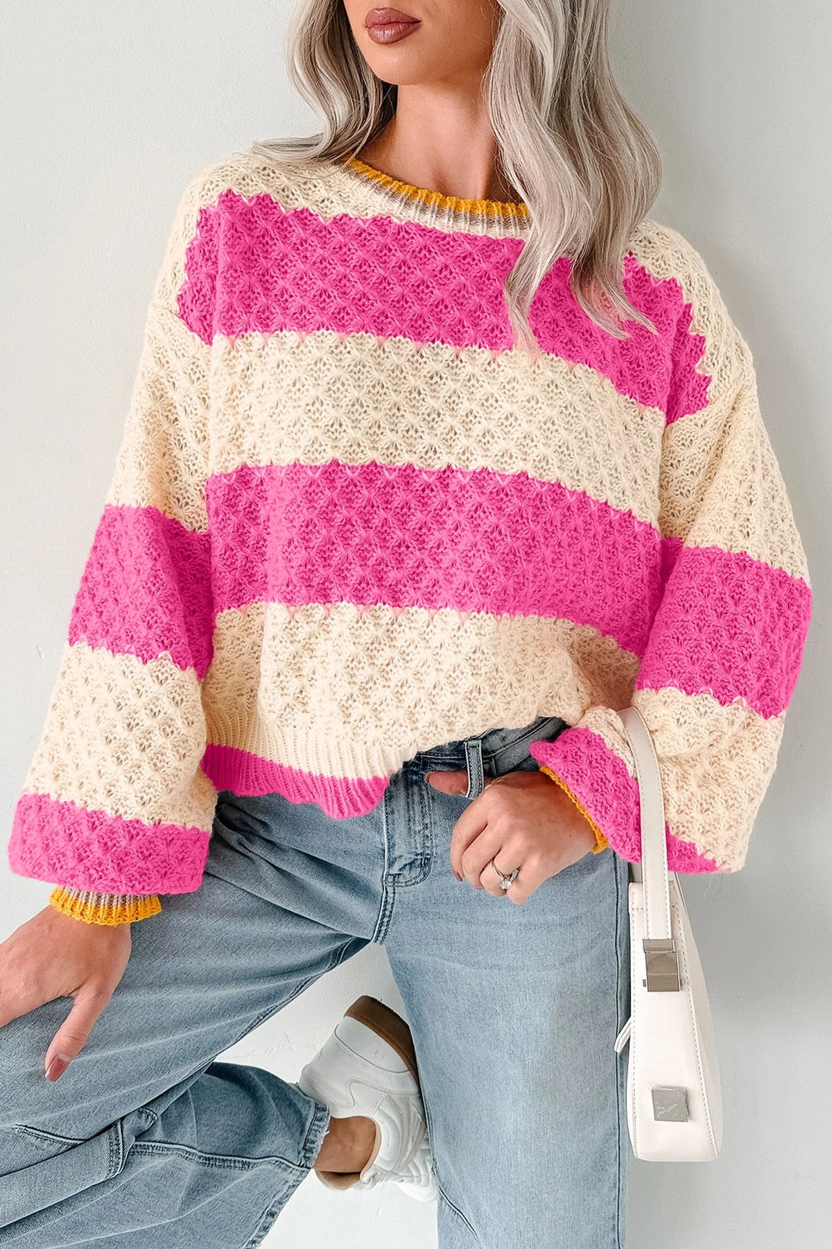 Pink Stripe Sweater - Closes 10.17