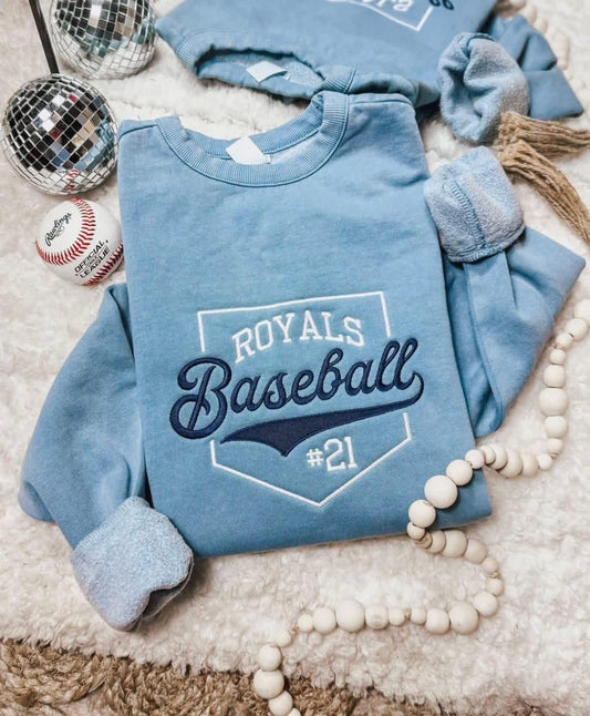 Custom Embroidered Baseball or Softball Team Sweatshirt or Hoodie | Fully Personalized