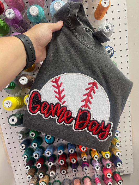 Game Day Baseball or Softball Sweatshirt or CC Short Sleeve Tee