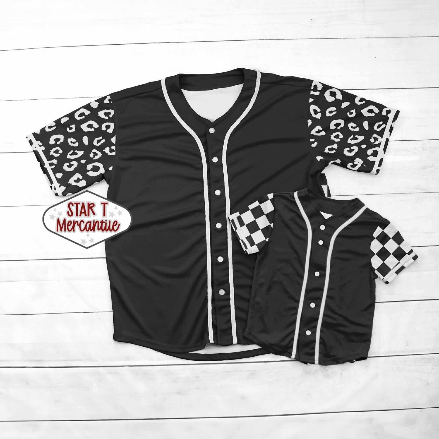 Game Day Patterned Baseball Jersey