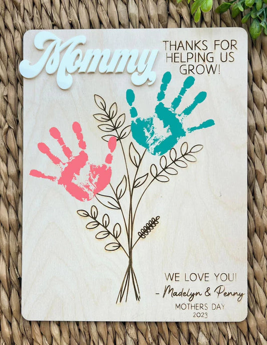 Mothers Day Handprint Flowers