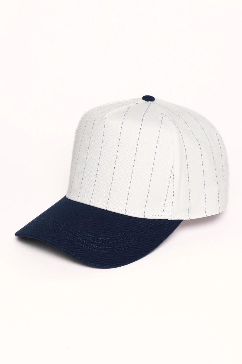 Custom Embroidered Baseball Pinstripe Trucker Hat | Personalized Text Snapback Hat