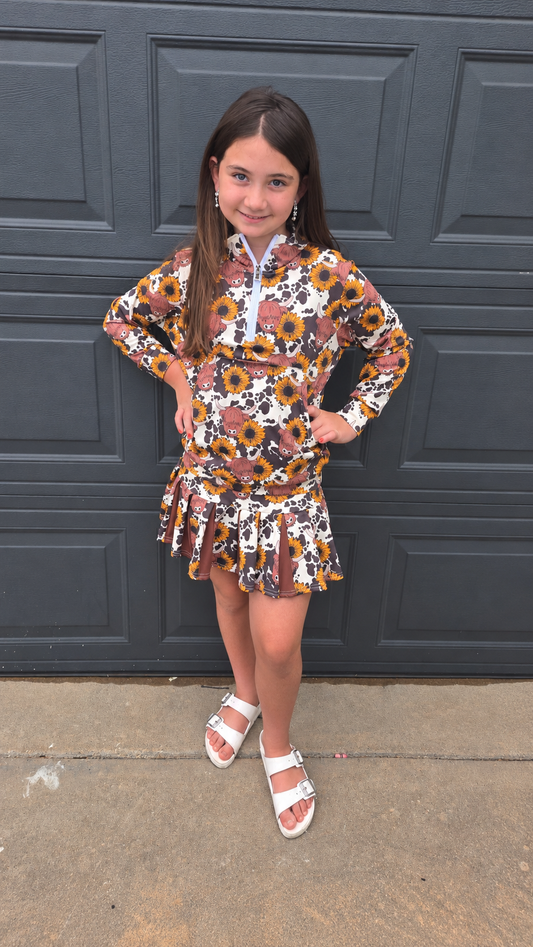 Custom Scuba & Pleated Skirt 2 Piece Cheer Set